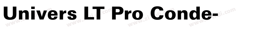 Univers LT Pro Conde字体转换